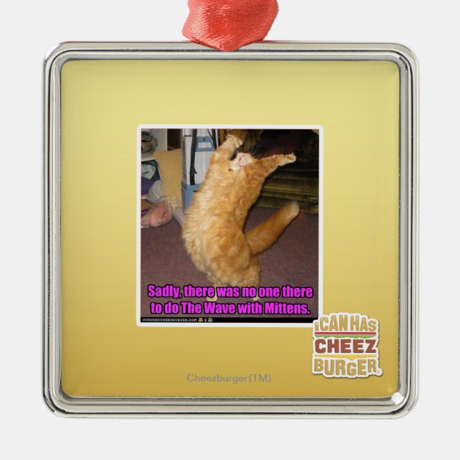 Ornamento De Metal A onda (Frente)