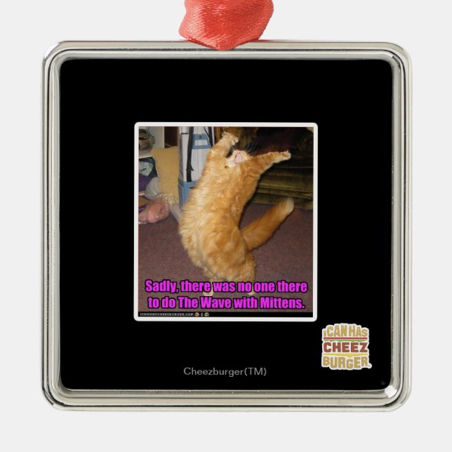 Ornamento De Metal A onda (Frente)