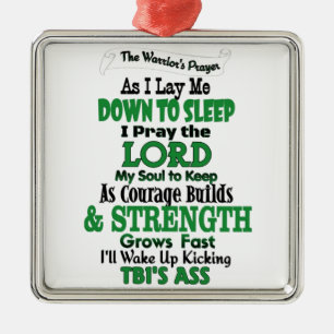 Ornamento De Metal A oração do guerreiro TBI