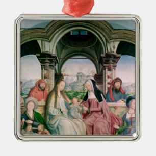 Ornamento De Metal A parentesco santamente, ou o Altarpiece do St.