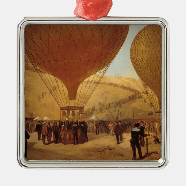 Ornamento De Metal A partida de Leon Michel Gambetta (Frente)