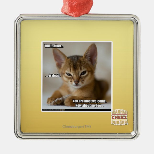 Ornamento De Metal A pena está inoperante (Frente)