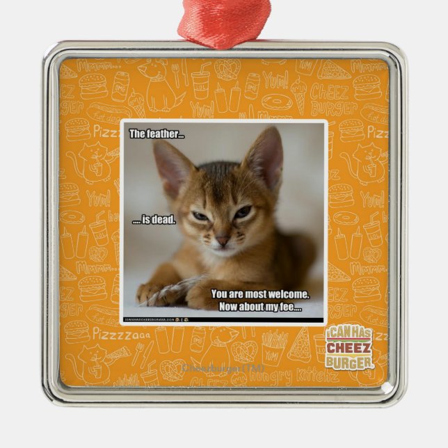 Ornamento De Metal A pena está inoperante (Frente)