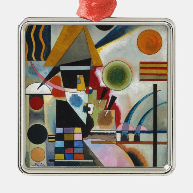 Ornamento De Metal A pintura Abstrato de Kandinsky (Frente)