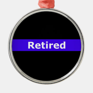 Ornamento De Metal A polícia Retirted dilui Blue Line