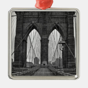 Ornamento De Metal A ponte de Brooklyn na Nova Iorque