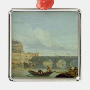 Ornamento De Metal A ponte e o castelo Sant'Angelo, 1745
