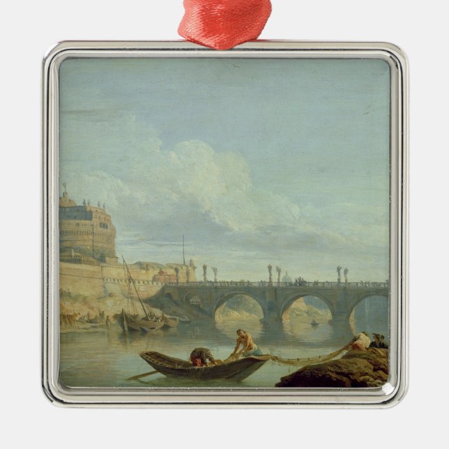 Ornamento De Metal A ponte e o castelo Sant'Angelo, 1745 (Frente)