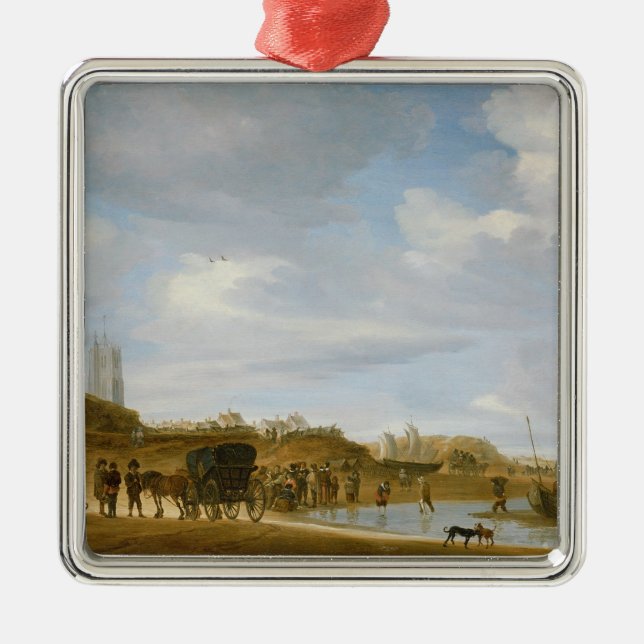 Ornamento De Metal A praia em Egmond-an-Zee (Frente)