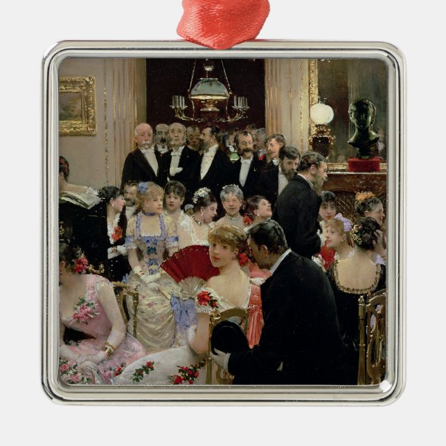 Ornamento De Metal A reunião, c.1880 (Frente)