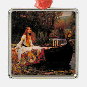 Ornamento De Metal A Senhora de Shalott (Beleza Medieval)