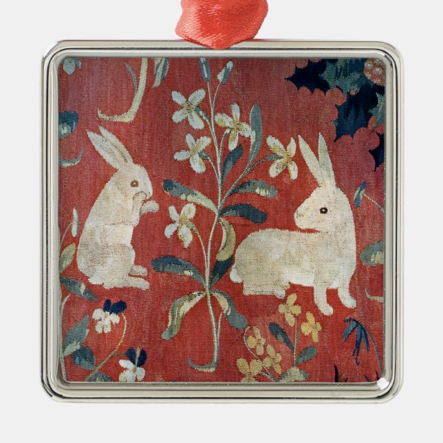 Ornamento De Metal A senhora e o unicórnio: 'Taste (Frente)