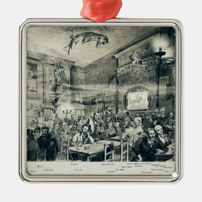 Ornamento De Metal A taberna du Conversa Noir, 1886 (Frente)