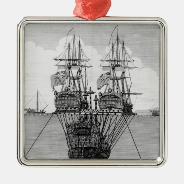 Ornamento De Metal A tentativa feita para salvar o HMS real (Frente)