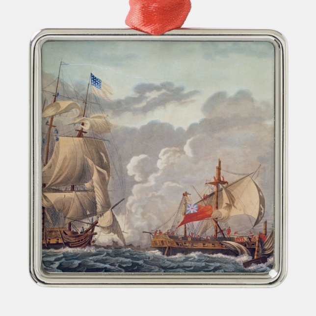 Ornamento De Metal A tomada da embarcação inglesa 'o Java (Frente)