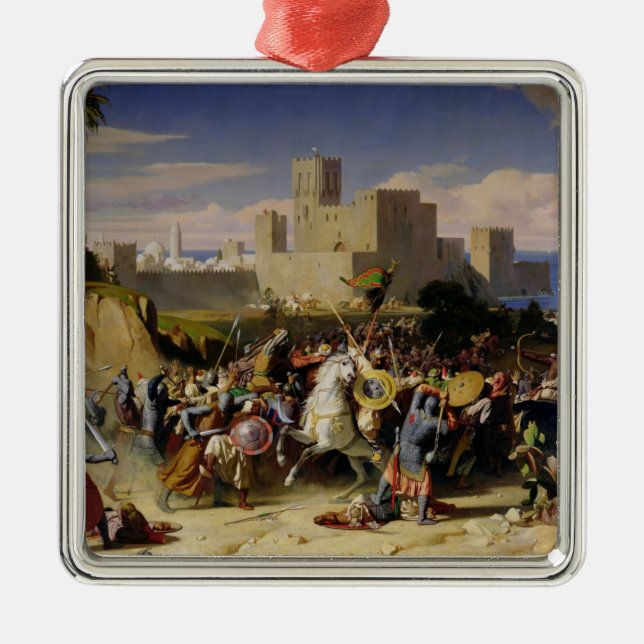 Ornamento De Metal A tomada de Beirute pelos cruzados (Frente)