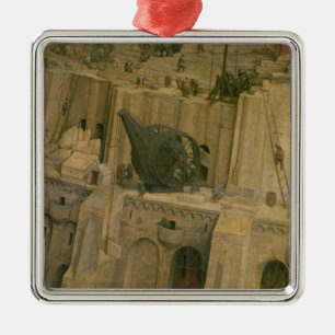 Ornamento De Metal A torre de Babel