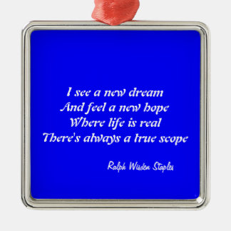 Ornamento De Metal A vida é real