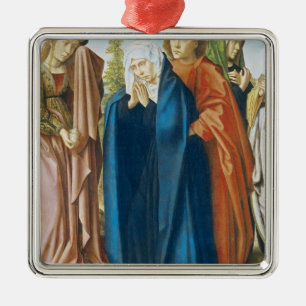 Ornamento De Metal A Virgem Maria com St John o evangelista