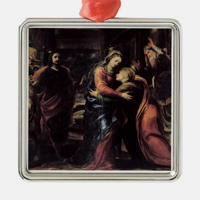 Ornamento De Metal A visitação (Frente)