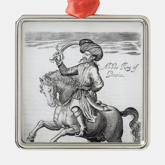 Ornamento De Metal Abbas, rei de Persia (Frente)