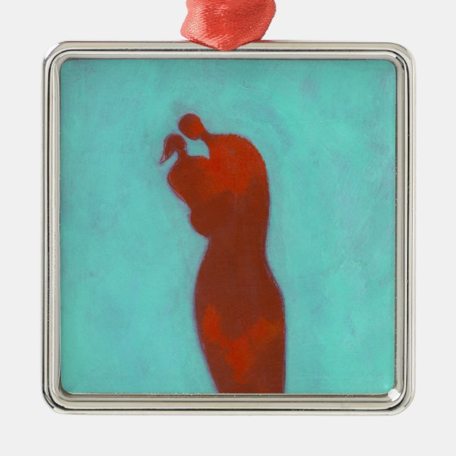 Ornamento De Metal Abraço do casal (Frente)