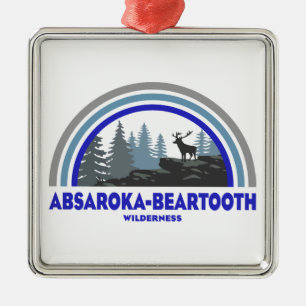 Ornamento De Metal Absaroka - Beartooth Wilderness Veado Arco-íris