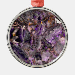 Ornamento De Metal Abstrato Ametist Quartz