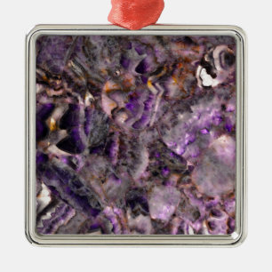 Ornamento De Metal Abstrato Ametist Quartz