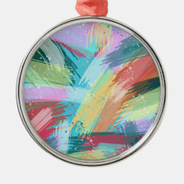 Ornamento De Metal Abstrato Art Pastel