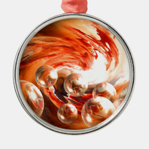 Ornamento De Metal Abstrato Contemporâneo