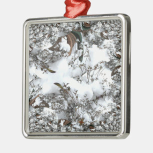 Ornamento De Metal Abstrato de Neve