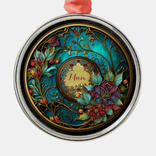 Ornamento De Metal Abstrato, Dia de as mães de vidro colorido, cor-de