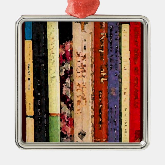 Ornamento De Metal Abstrato dos livros (Frente)