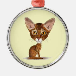 Ornamento De Metal Abyssinian da caricatura