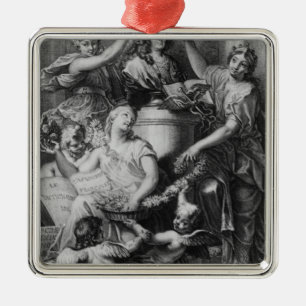 Ornamento De Metal Academia francesa Dictionary do Frontispiece '