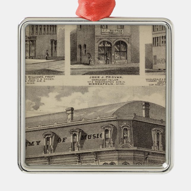 Ornamento De Metal Academy of Music, Minnesota (Frente)