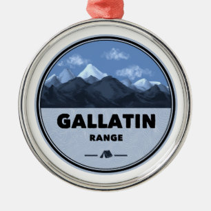 Ornamento De Metal Acampamento Gallatin Range Montana Wyoming