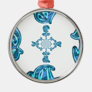 Ornamento De Metal Ação Retroativa Vintage Hakuna Matata Blue Gift.pn