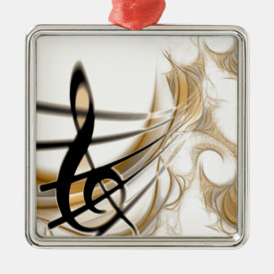 Ornamento De Metal Acessório sofisticado da folha de música clássica
