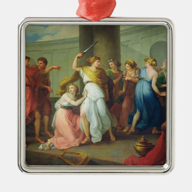 Ornamento De Metal Achilles reconheceu, 1799 (Frente)