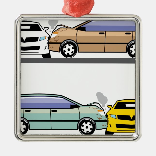 Ornamento De Metal Acidente de viação lateral (Frente)