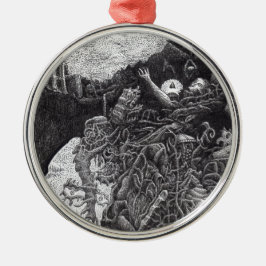Ornamento De Metal Acima & Abaixo por Brian Benson