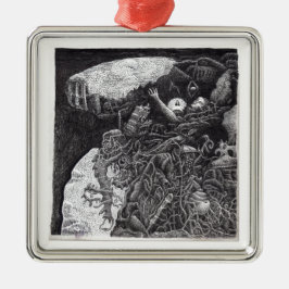 Ornamento De Metal Acima e Abaixo por Brian Benson