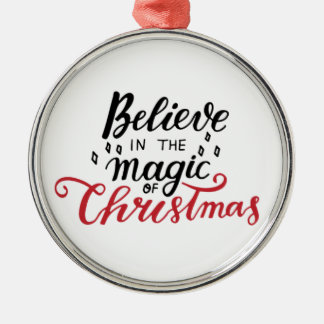 Ornamento De Metal Acredite na Mágica do Natal