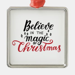 Ornamento De Metal Acredite na Mágica do Natal