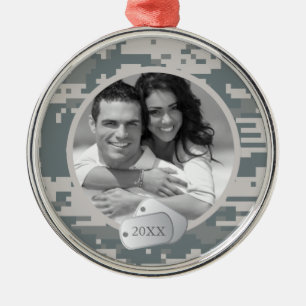 Ornamento De Metal ACU do exército e dog tags
