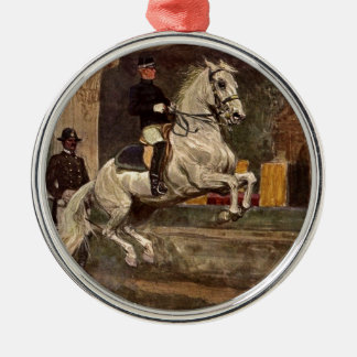 Ornamento De Metal Adestramento de Lipizzaner: Croupade