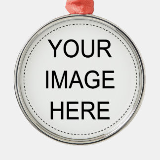 Ornamento De Metal Adicione sua própria imagem