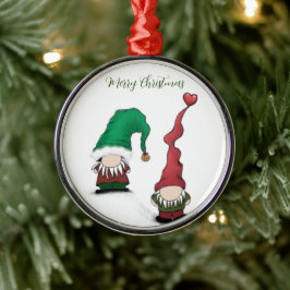 Ornamento De Metal Adorable Gnome Posse